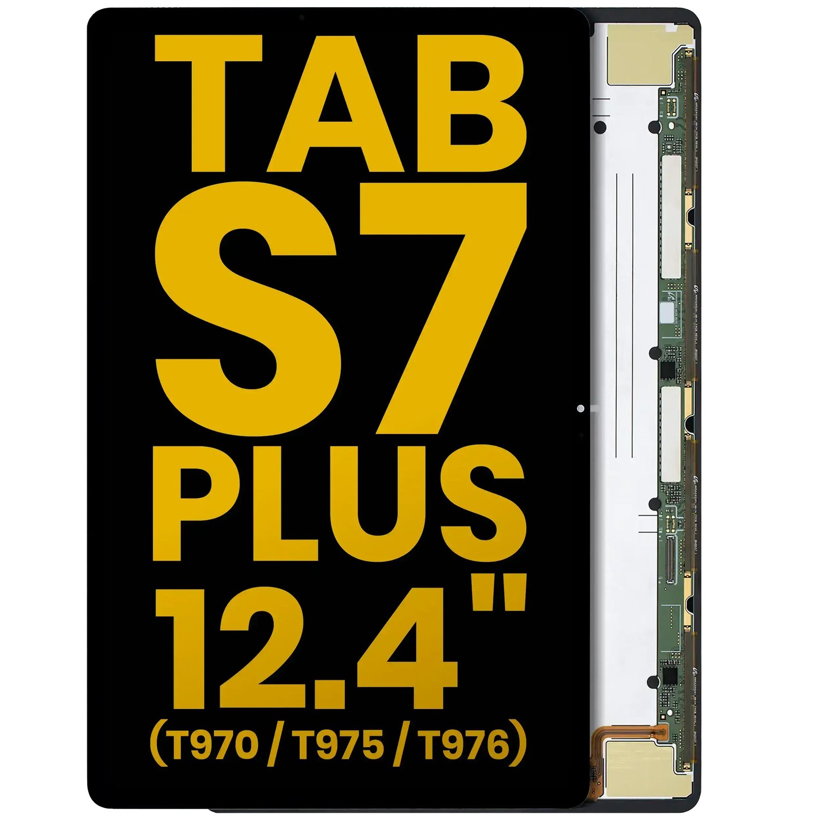 Samsung Galaxy Tab S7 Plus 12.4 Display Screen | Compatible with T970 T975 T976 | High-Quality Screen Replacement Assembly